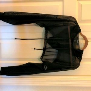 Forever 21 cropped mesh shirt